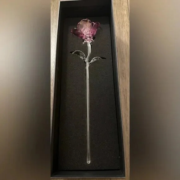 Waterford Crystal Pink Fleurology Rose N w/o T - Picture 2 of 11